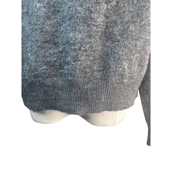 ZARA Small Gray Wool Blend Crewneck Sweater - Picture 12 of 14